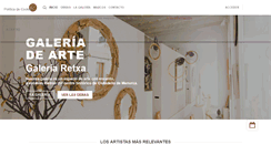 Desktop Screenshot of galeriaretxa.com